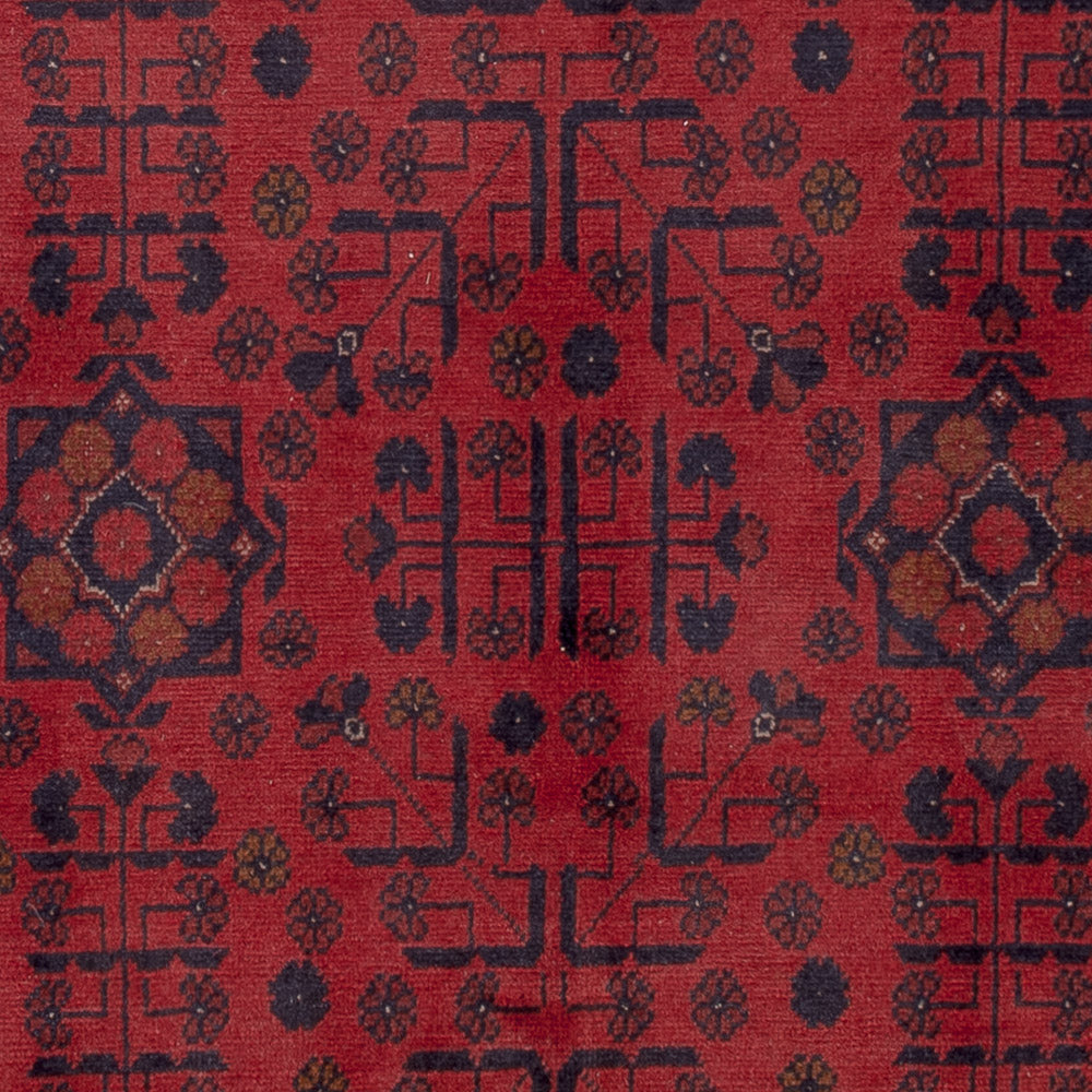 Afghan Rug - Kunduz - 196 x 148 cm - red