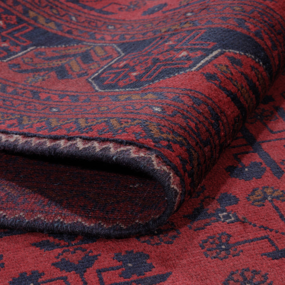 Afghan Rug - Kunduz - 196 x 148 cm - red