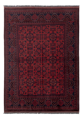 Afghan Rug - Kunduz - 201 x 148 cm - red
