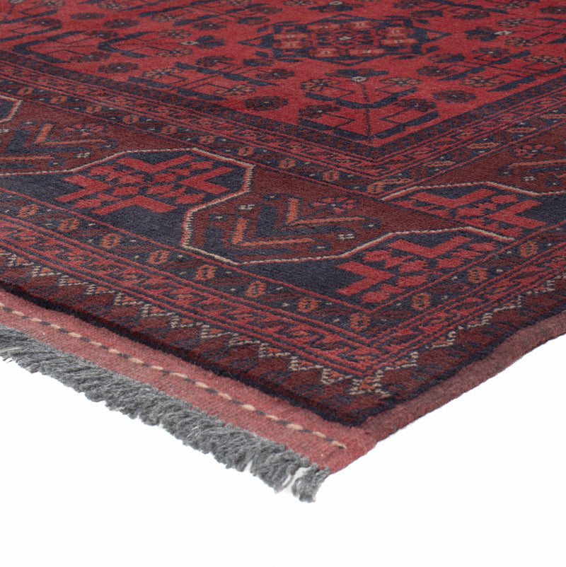 Afghan Rug - Kunduz - 201 x 148 cm - red