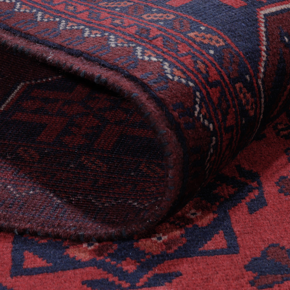 Afghan Rug - Kunduz - 201 x 148 cm - red