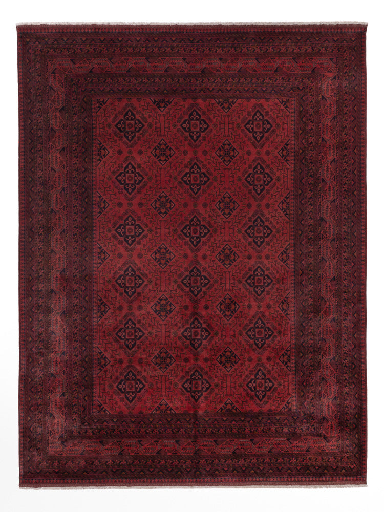 Afghan Rug - Kunduz - 345 x 251 cm - red