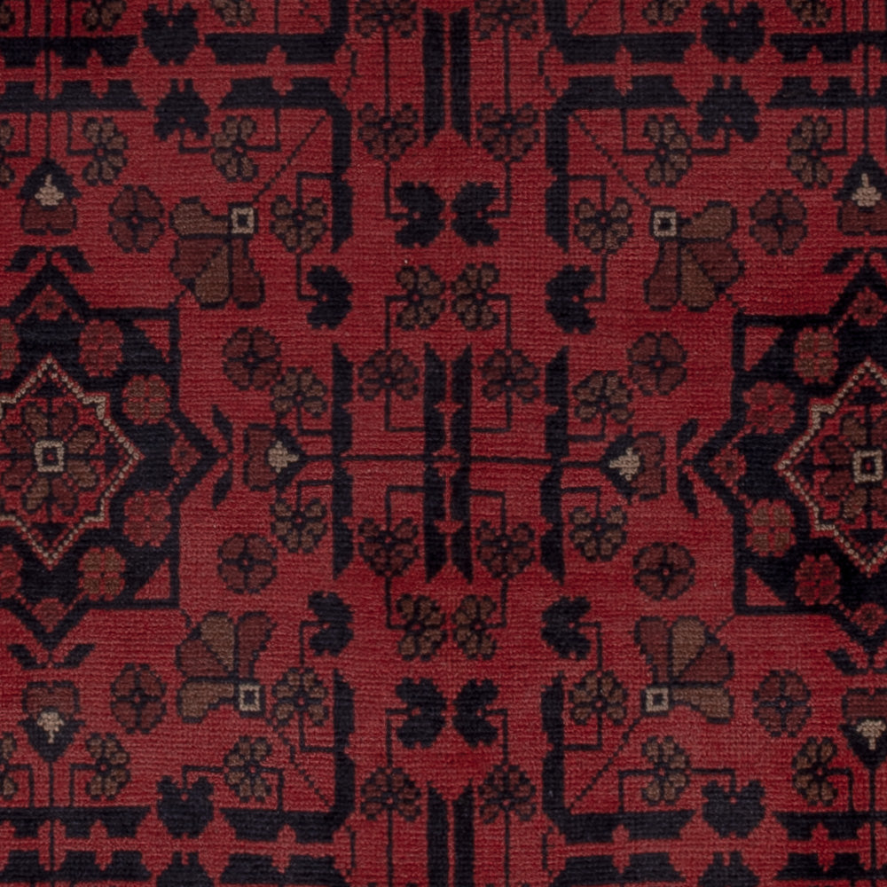 Afghan Rug - Kunduz - 193 x 150 cm - red