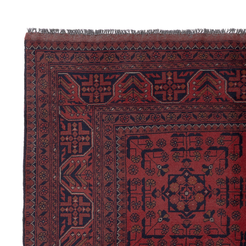 Afghan Rug - Kunduz - 197 x 151 cm - red