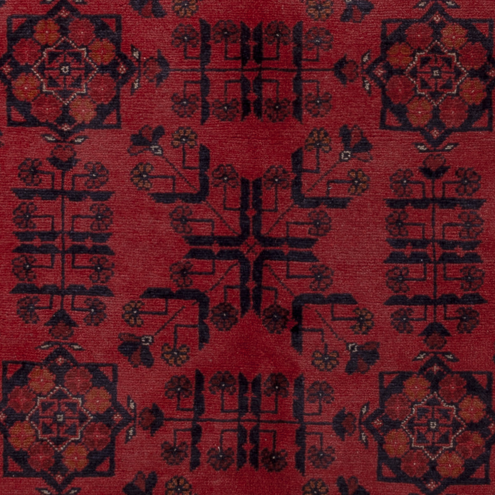 Afghan Rug - Kunduz - 196 x 150 cm - red