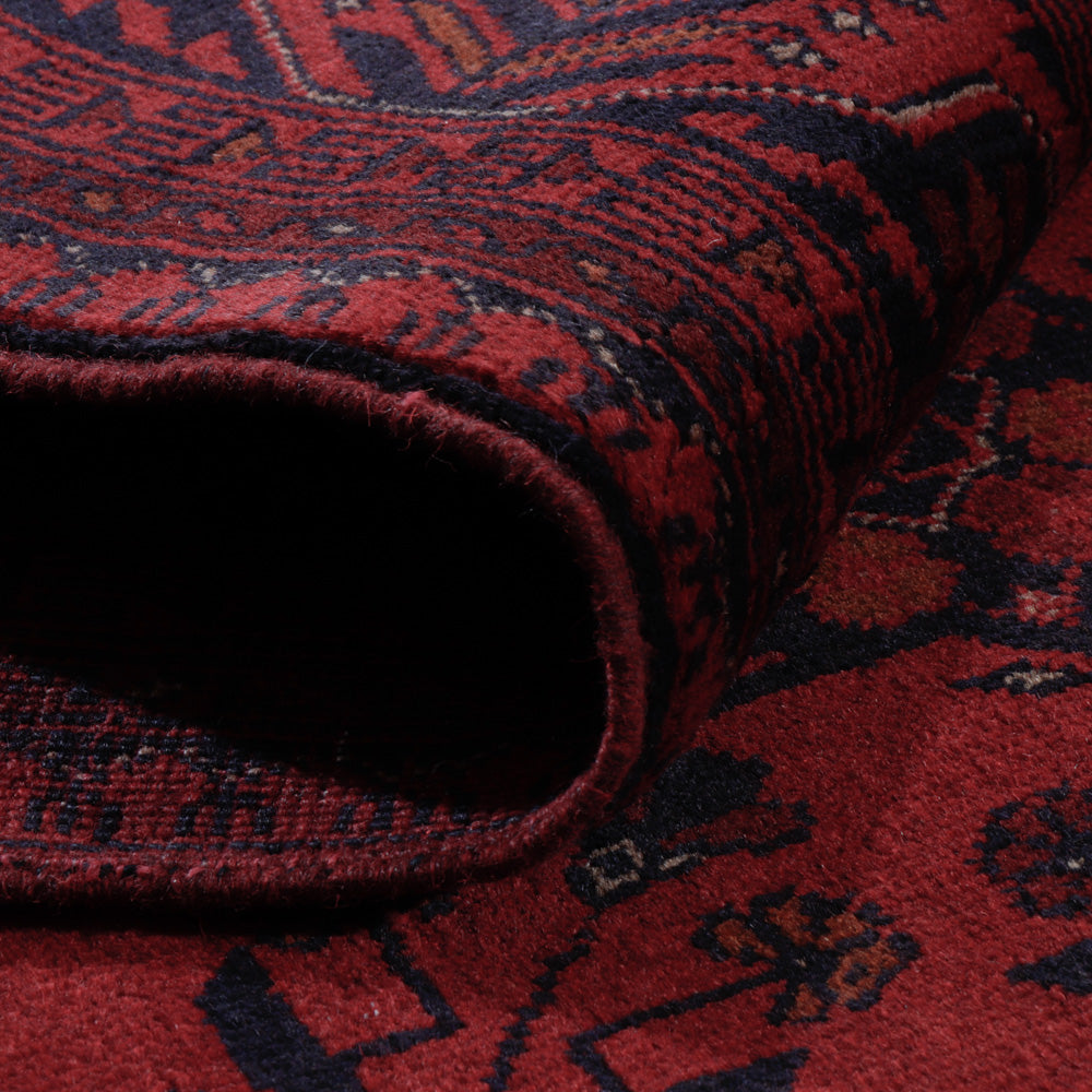 Afghan Rug - Kunduz - 196 x 150 cm - red