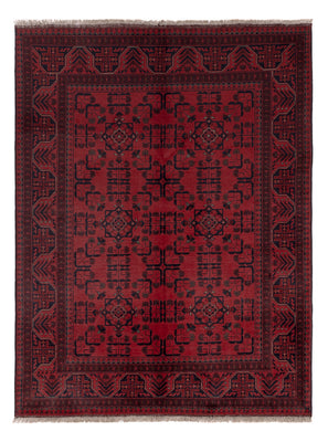 Afghan Rug - Kunduz - 198 x 150 cm - red