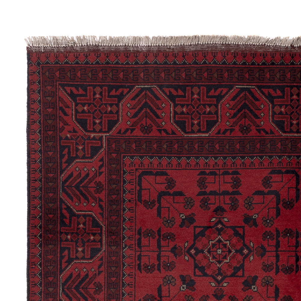 Afghan Rug - Kunduz - 198 x 150 cm - red