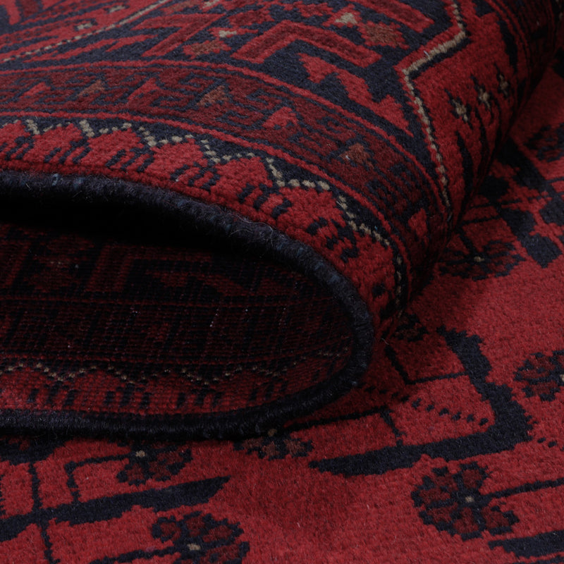 Afghan Rug - Kunduz - 198 x 150 cm - red