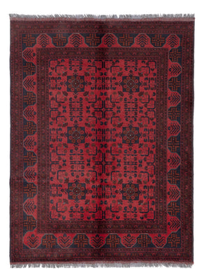 Afghan Rug - Kunduz - 196 x 150 cm - red
