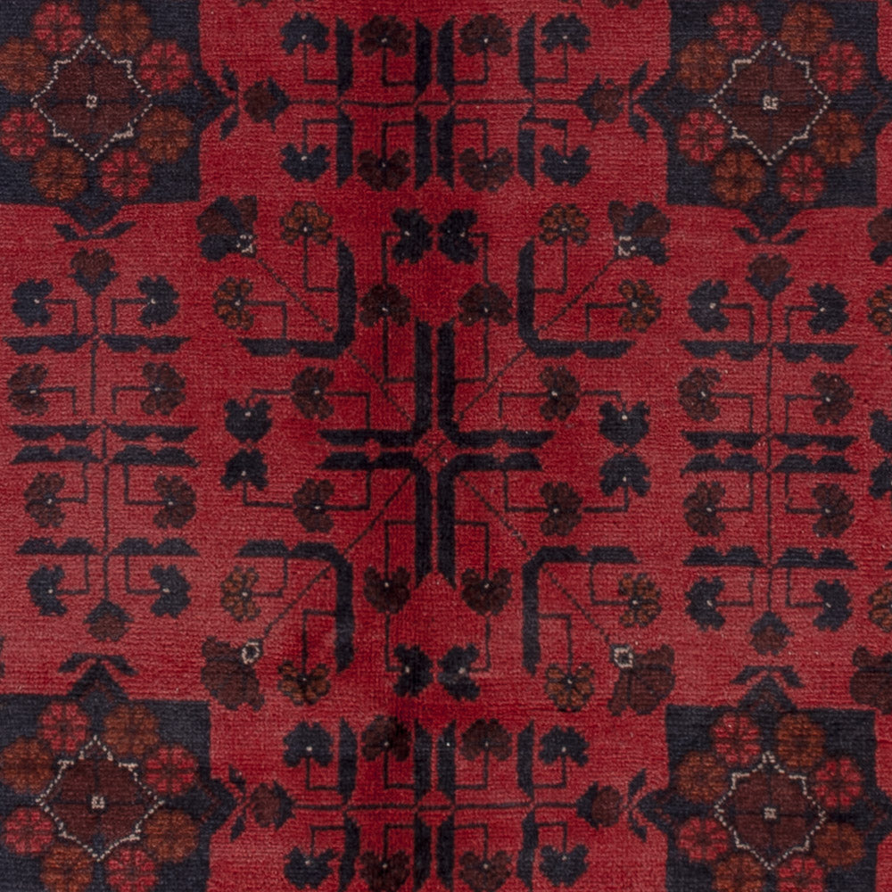 Afghan Rug - Kunduz - 196 x 150 cm - red