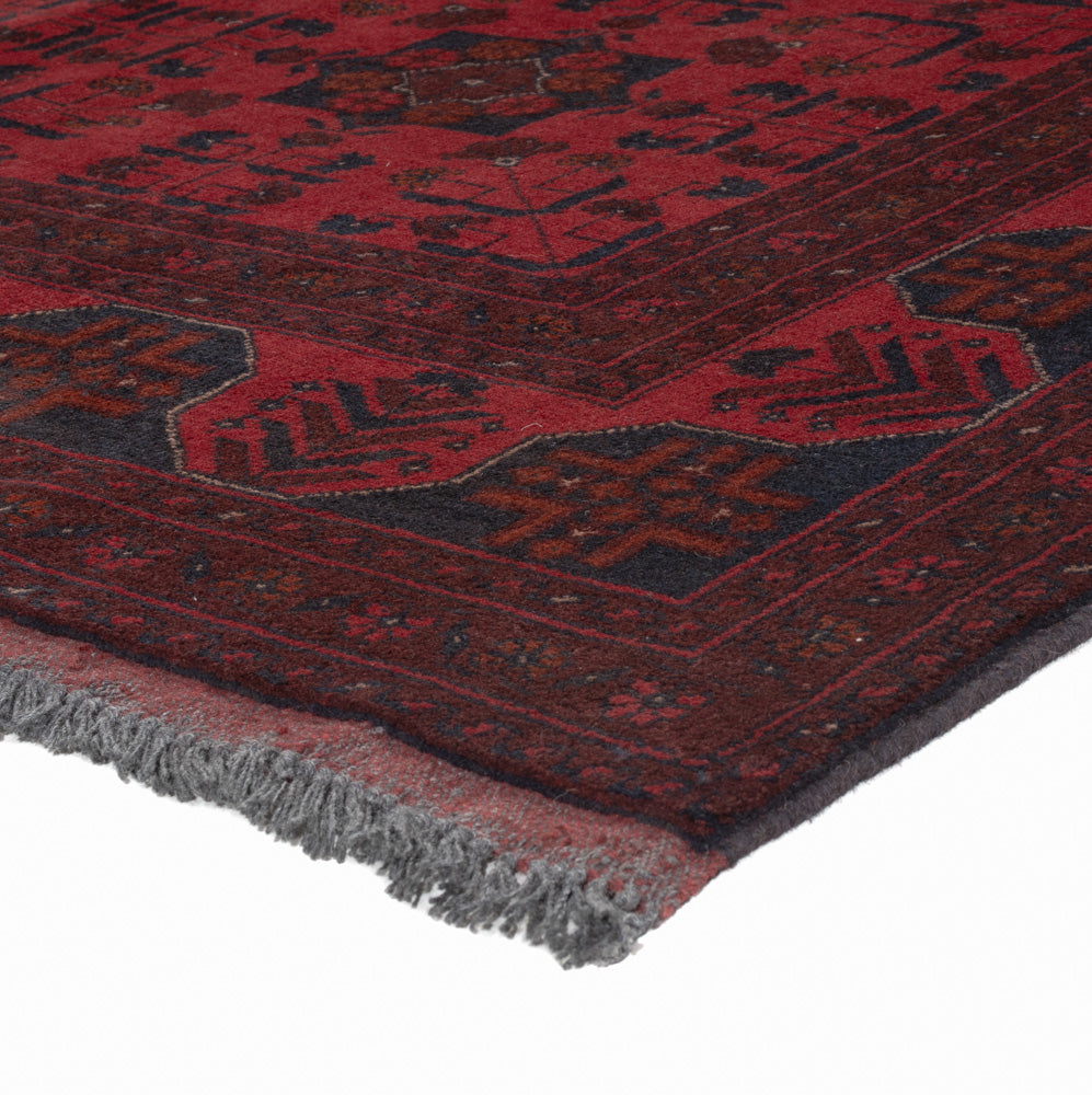 Afghan Rug - Kunduz - 196 x 150 cm - red
