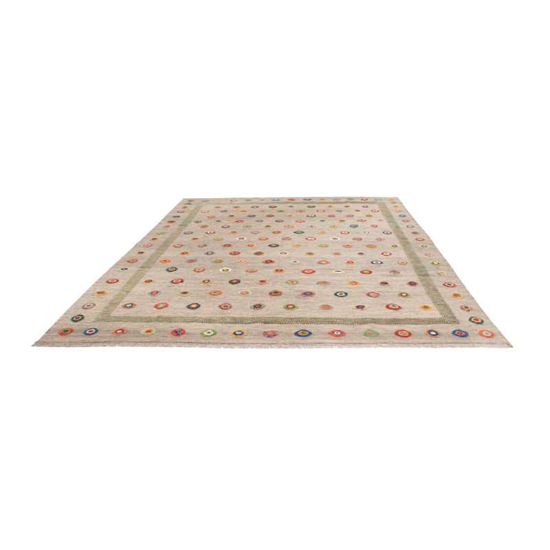Kelim Rug - Splash - 343 x 264 cm - grey