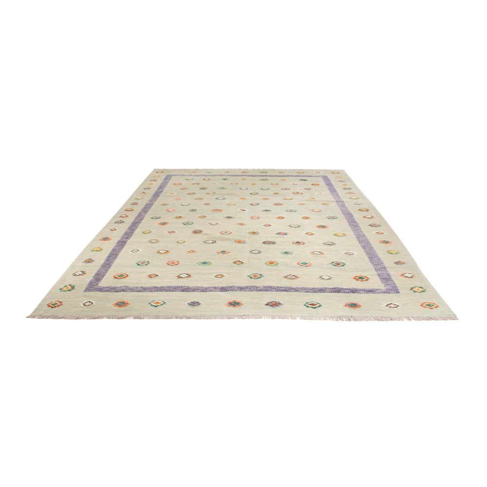 Kelim Rug - Splash - 357 x 256 cm - grey