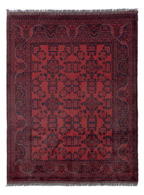 Afghan Rug - Kunduz - 197 x 148 cm - red