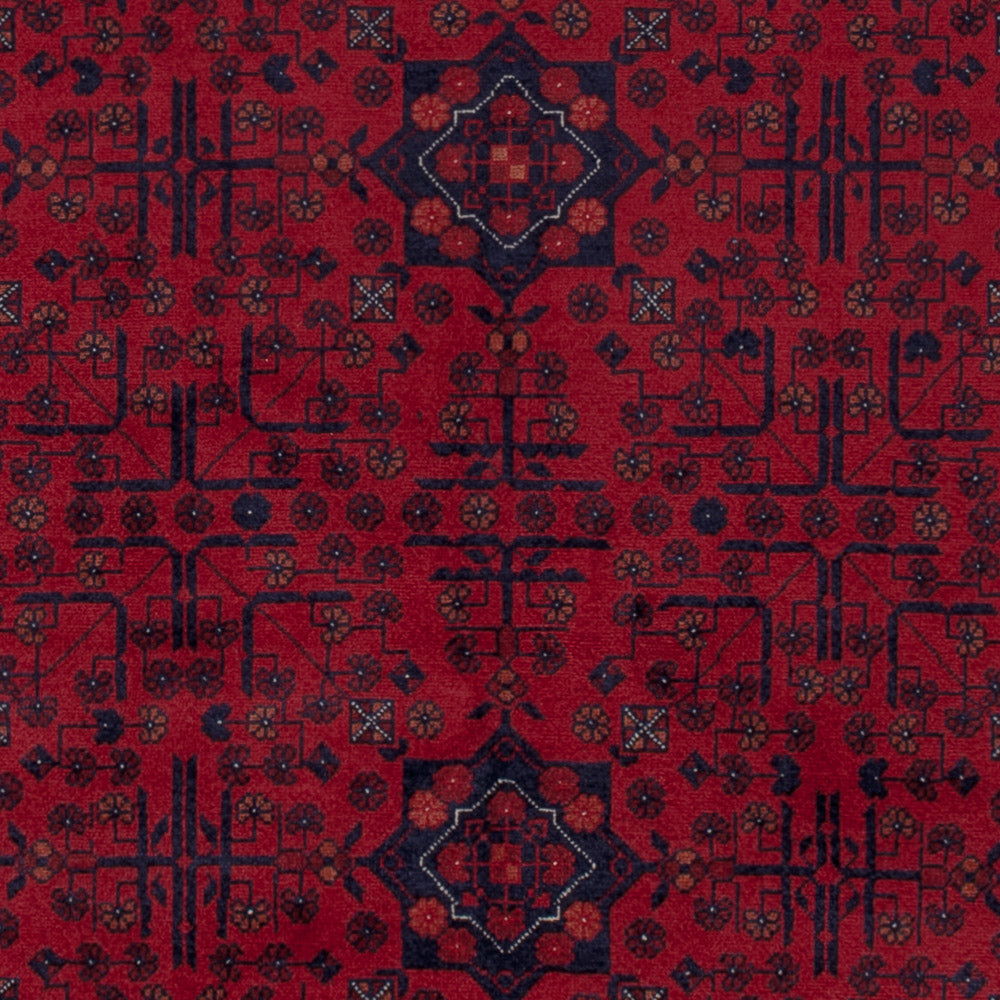 Afghan Rug - Royal - 199 x 150 cm - red