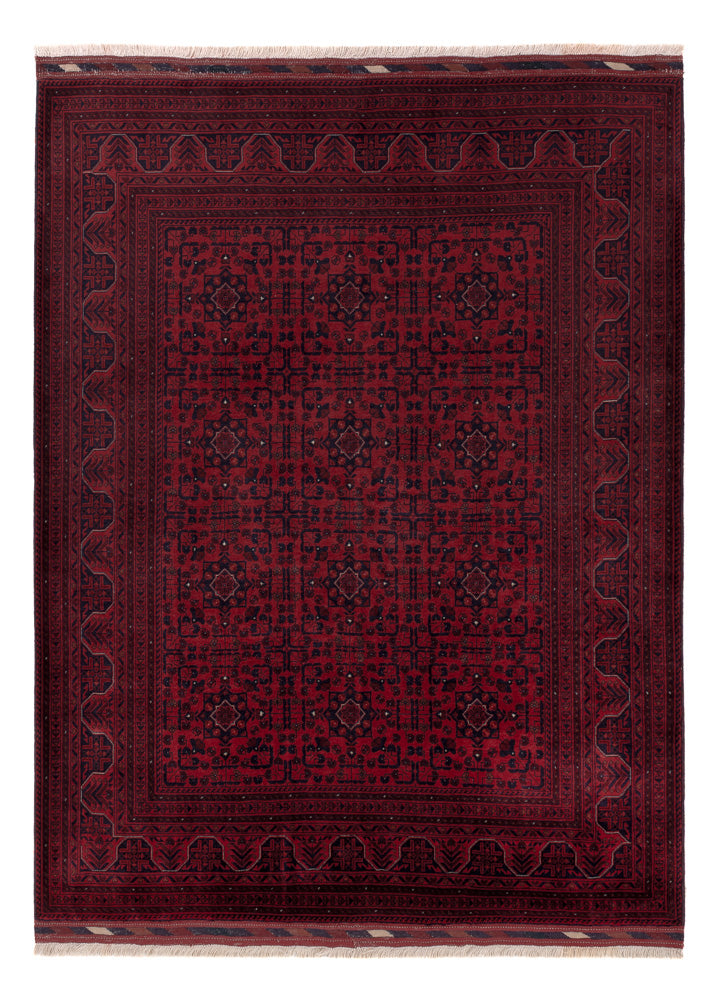 Afghan Rug - Royal - 201 x 152 cm - red