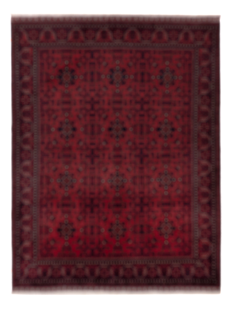 Afghan Rug - Royal - 195 x 154 cm - red