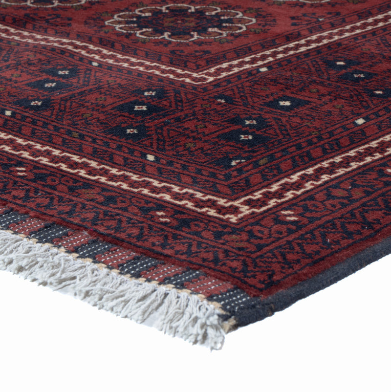 Afghan Rug - 197 x 151 cm - red