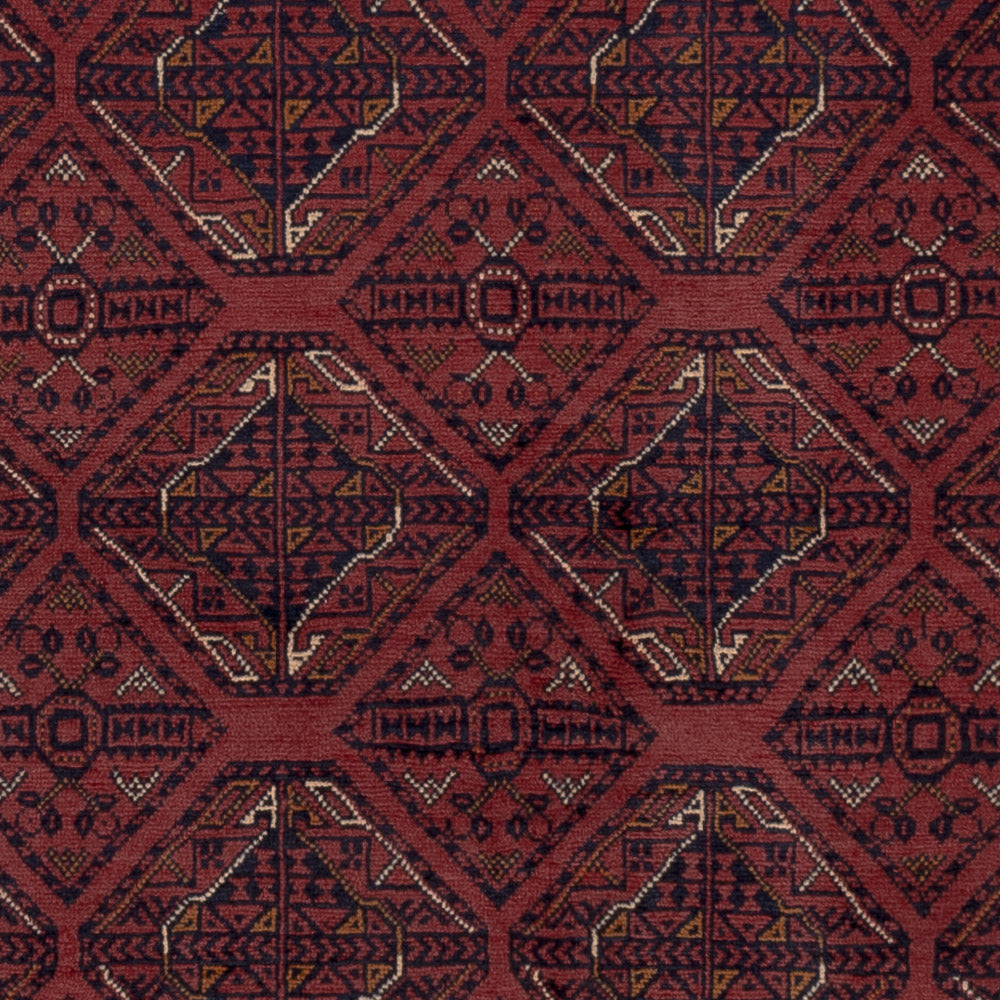 Afghan Rug - 191 x 151 cm - red