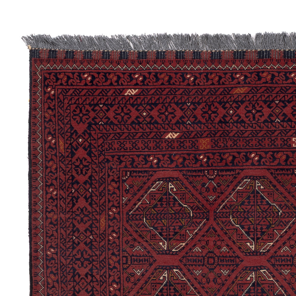 Afghan Rug - 191 x 151 cm - red