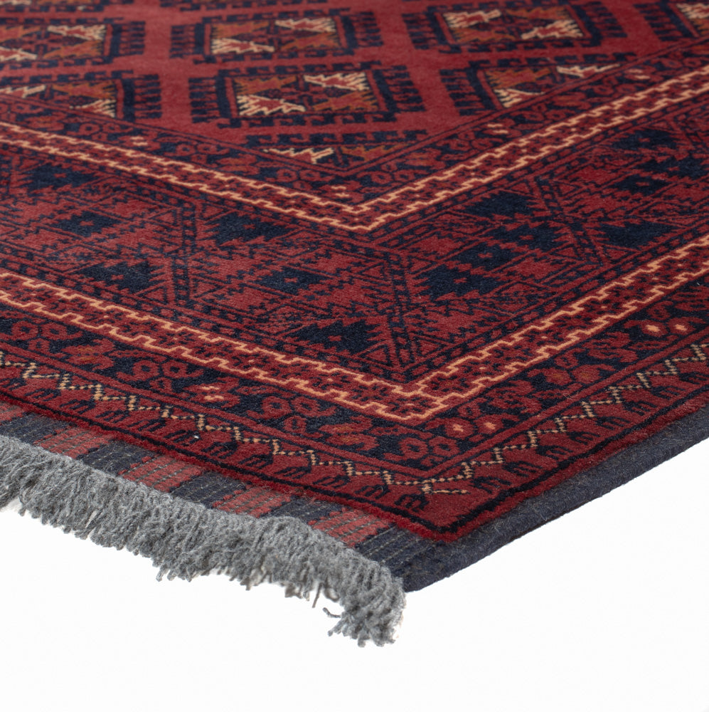 Afghan Rug - 195 x 147 cm - red
