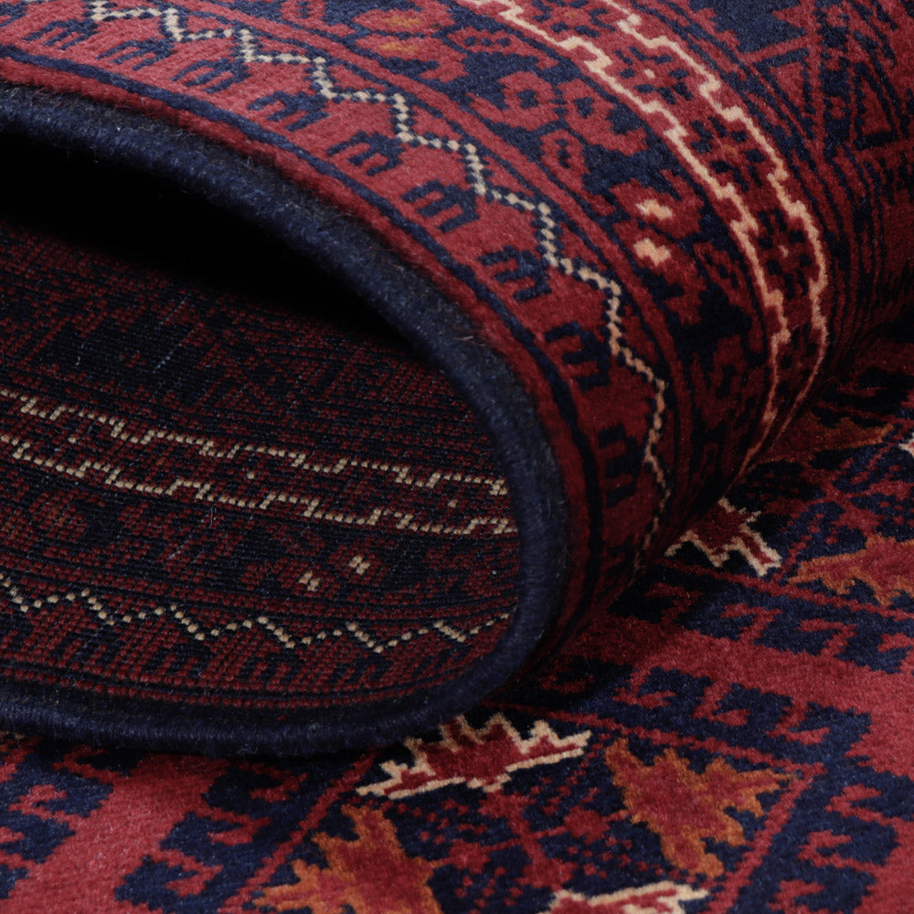 Afghan Rug - 195 x 147 cm - red