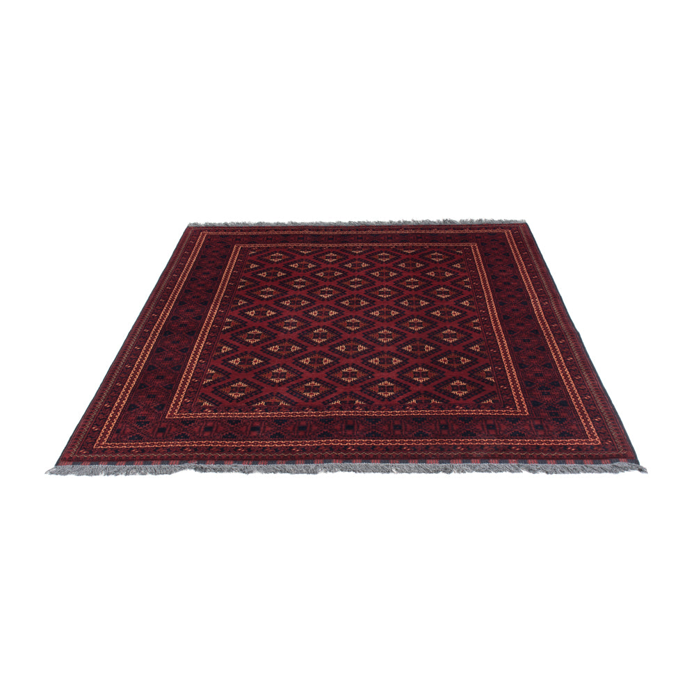 Afghan Rug - 195 x 147 cm - red