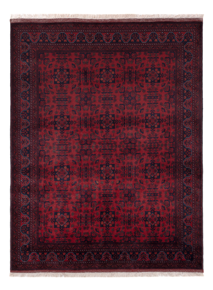 Afghan Rug - Royal - 190 x 151 cm - red