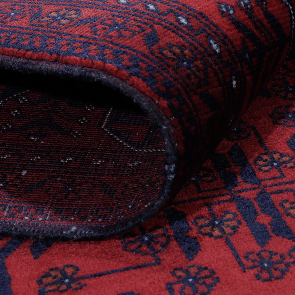 Afghan Rug - Royal - 190 x 151 cm - red