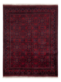 Afghan Rug - Royal - 195 x 151 cm - red
