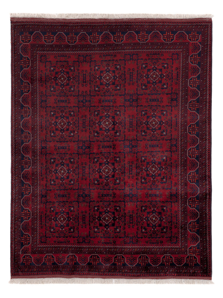 Afghan Rug - Royal - 195 x 151 cm - red