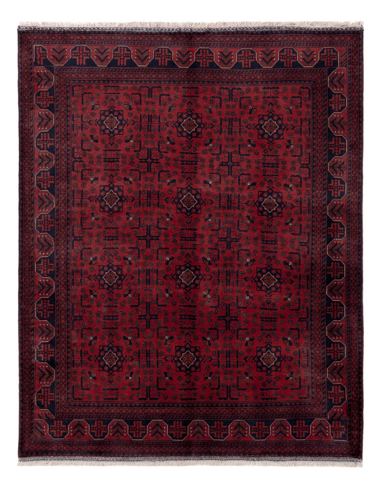 Afghan Rug - Royal - 191 x 151 cm - red
