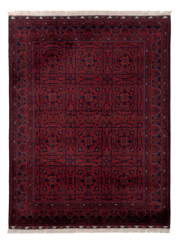 Afghan Rug - Royal - 201 x 152 cm - red