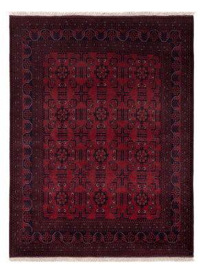 Afghan Rug - Royal - 198 x 150 cm - red