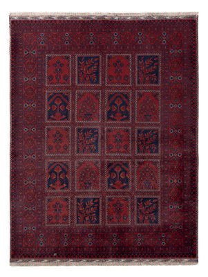 Afghan Rug - Kunduz - 201 x 152 cm - red