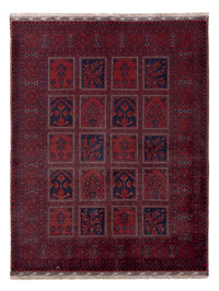 Afghan Rug - Kunduz - 201 x 152 cm - red