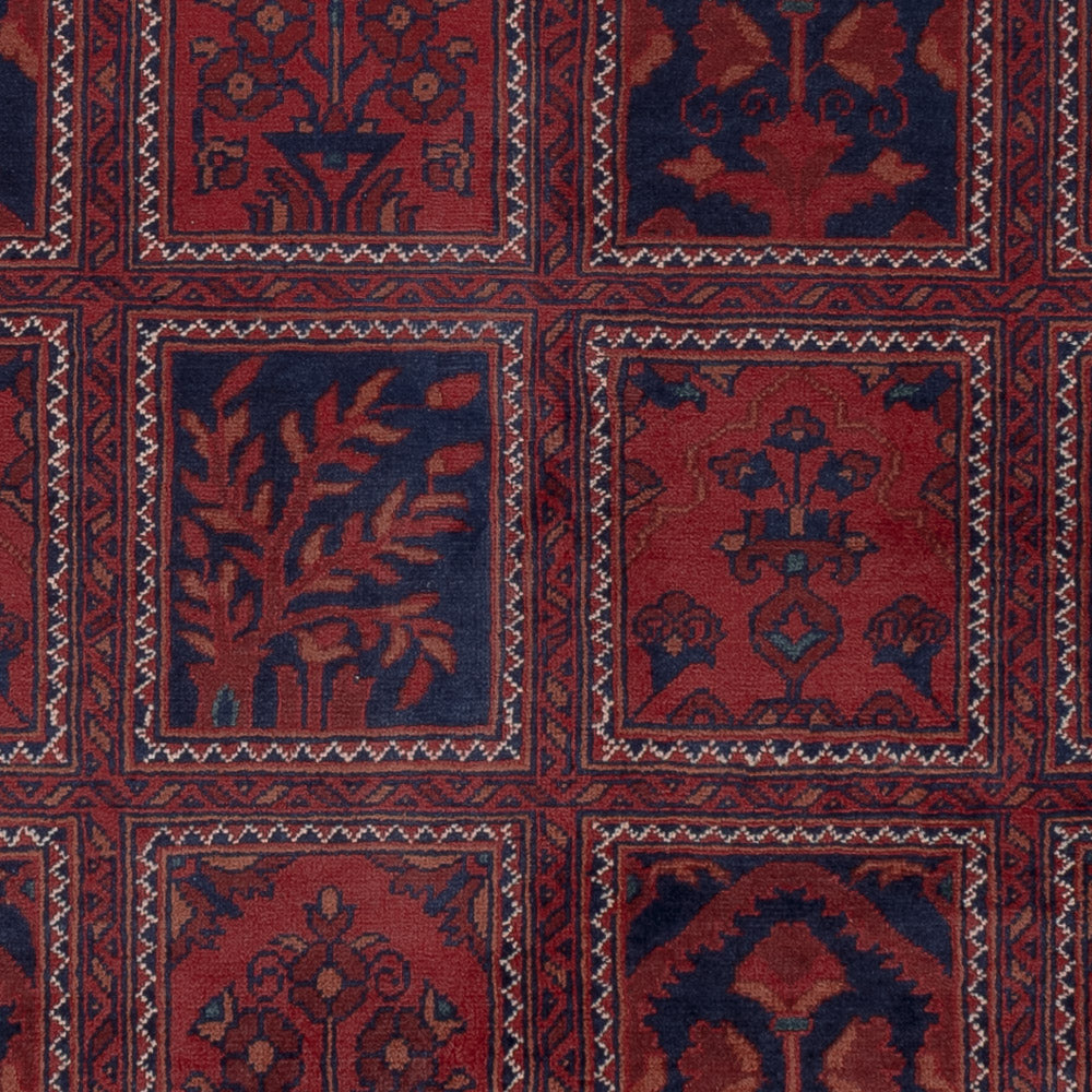 Afghan Rug - Kunduz - 201 x 152 cm - red
