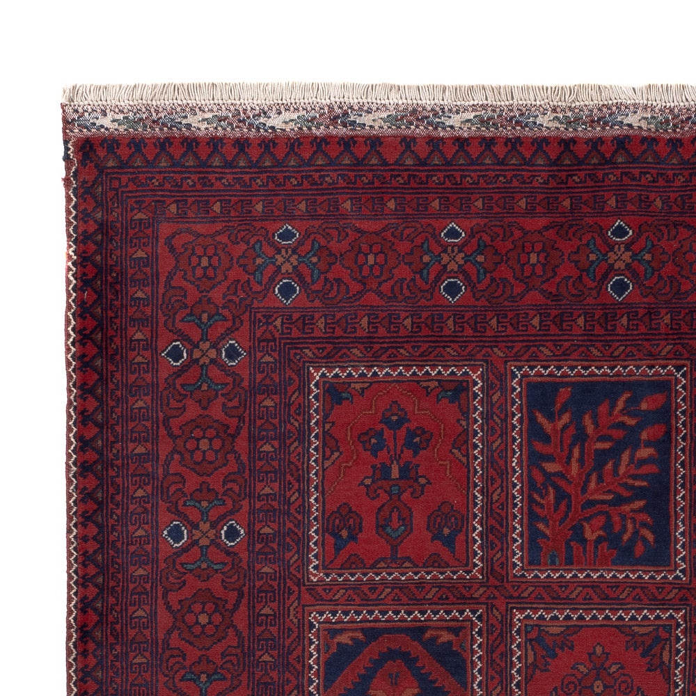 Afghan Rug - Kunduz - 201 x 152 cm - red
