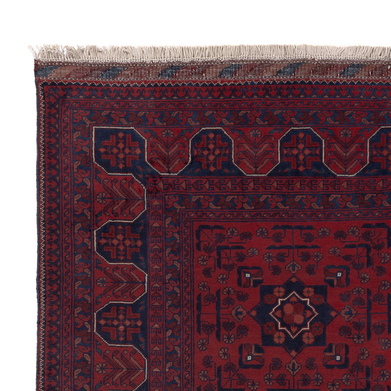 Afghan Rug - Kunduz - 196 x 154 cm - red