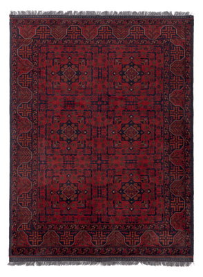 Afghan Rug - Kunduz - 193 x 149 cm - red