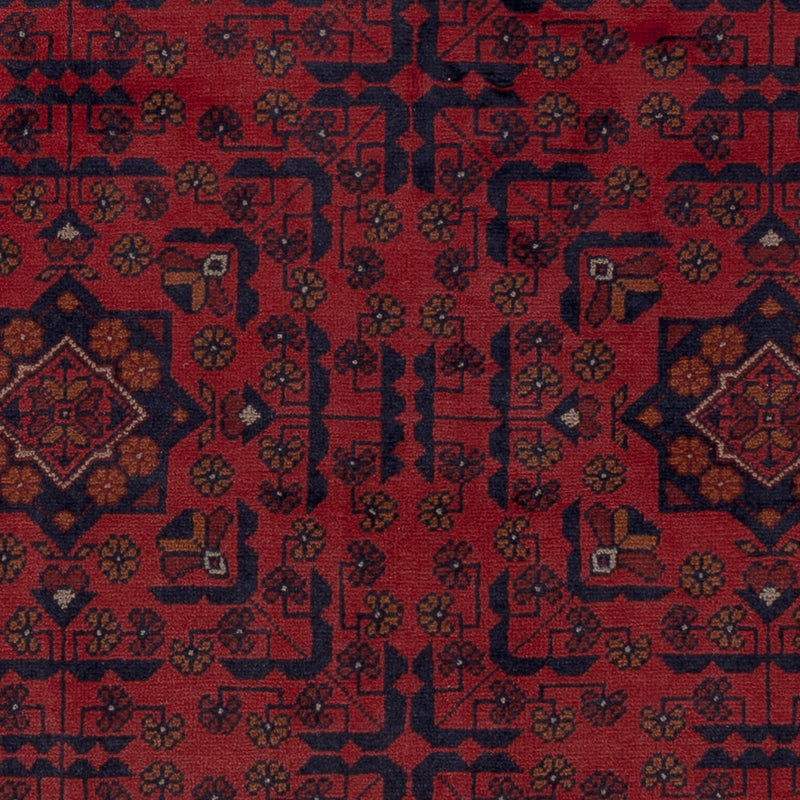 Afghan Rug - Kunduz - 193 x 149 cm - red