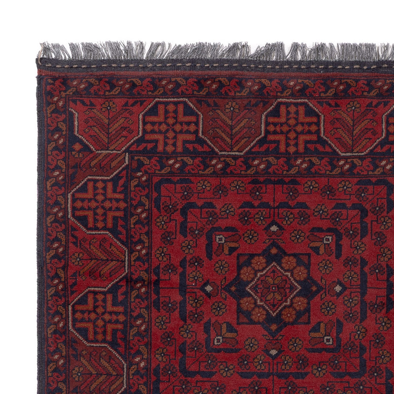 Afghan Rug - Kunduz - 193 x 149 cm - red