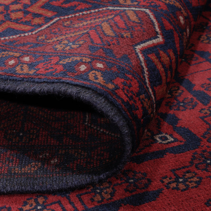 Afghan Rug - Kunduz - 193 x 149 cm - red