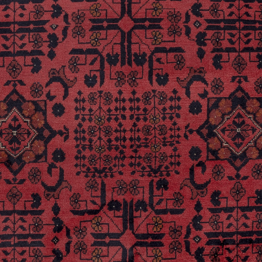 Afghan Rug - Kunduz - 197 x 154 cm - red