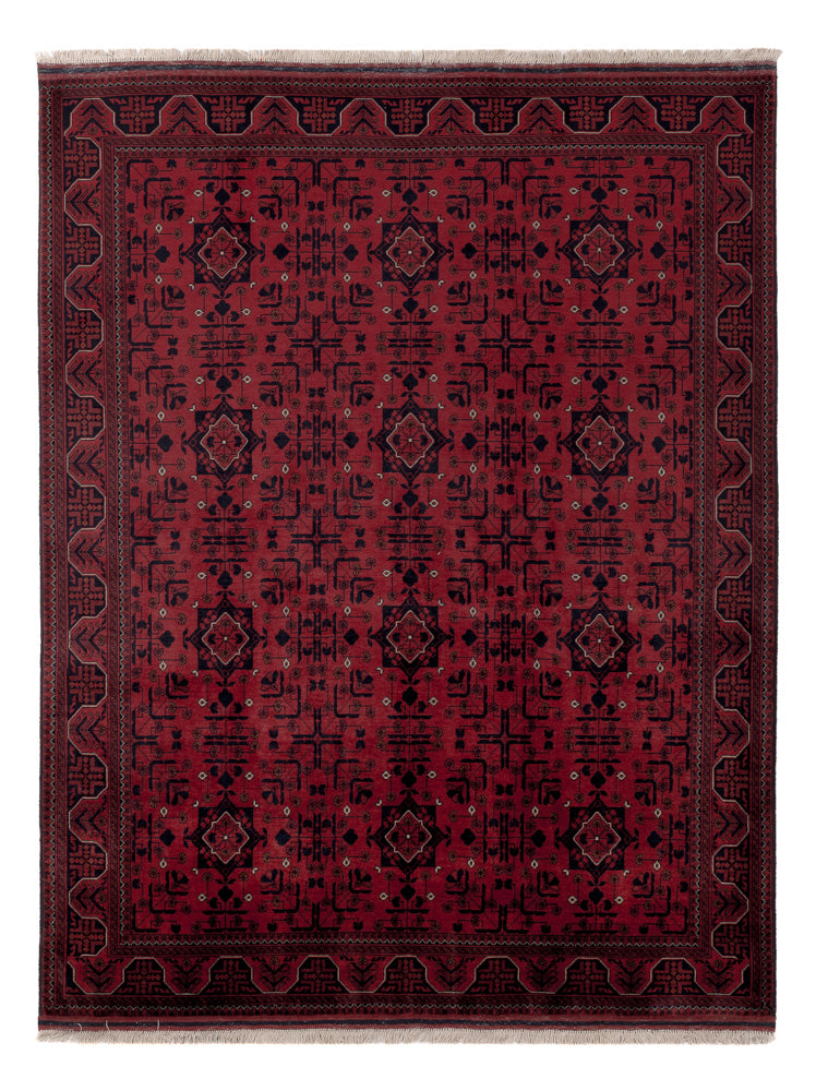 Afghan Rug - Royal - 193 x 149 cm - red