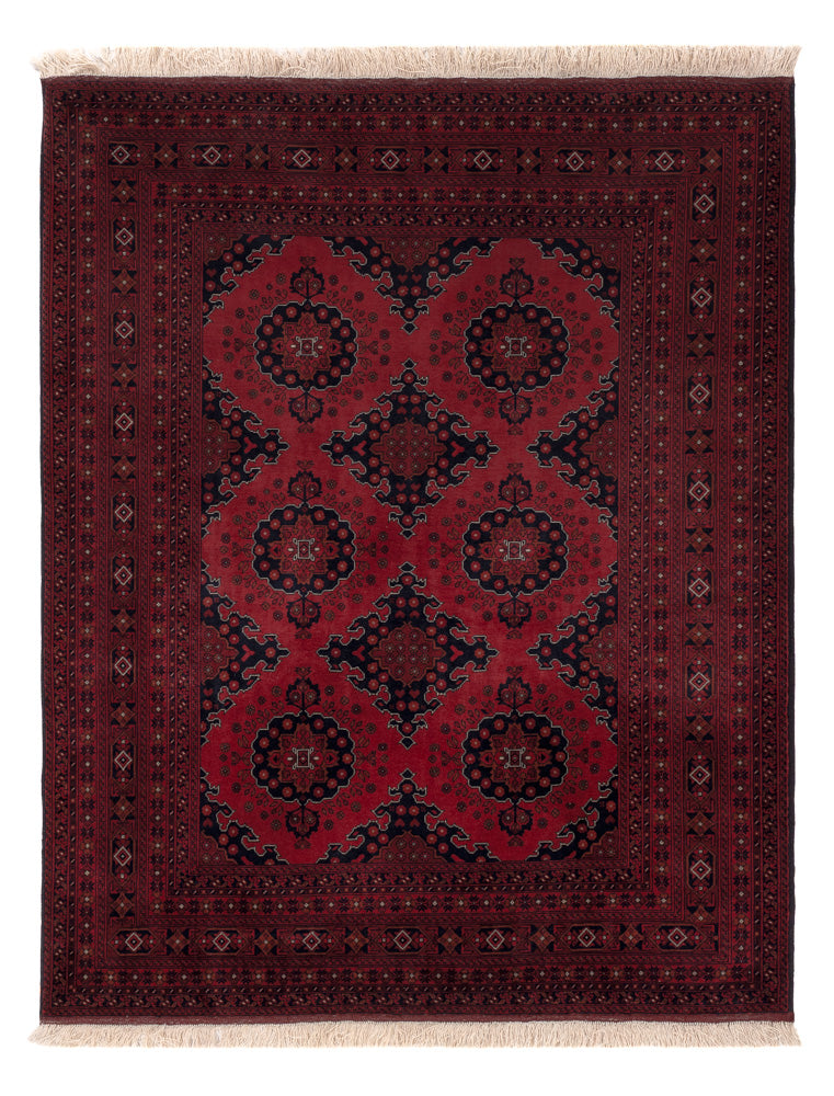 Afghan Rug - Royal - 196 x 154 cm - red