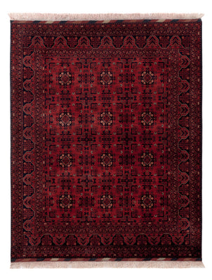 Afghan Rug - Royal - 196 x 155 cm - red