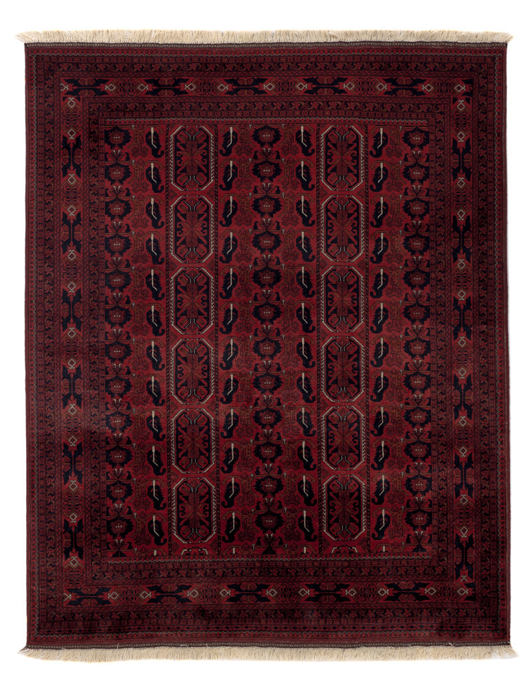 Afghan Rug - Royal - 187 x 147 cm - red