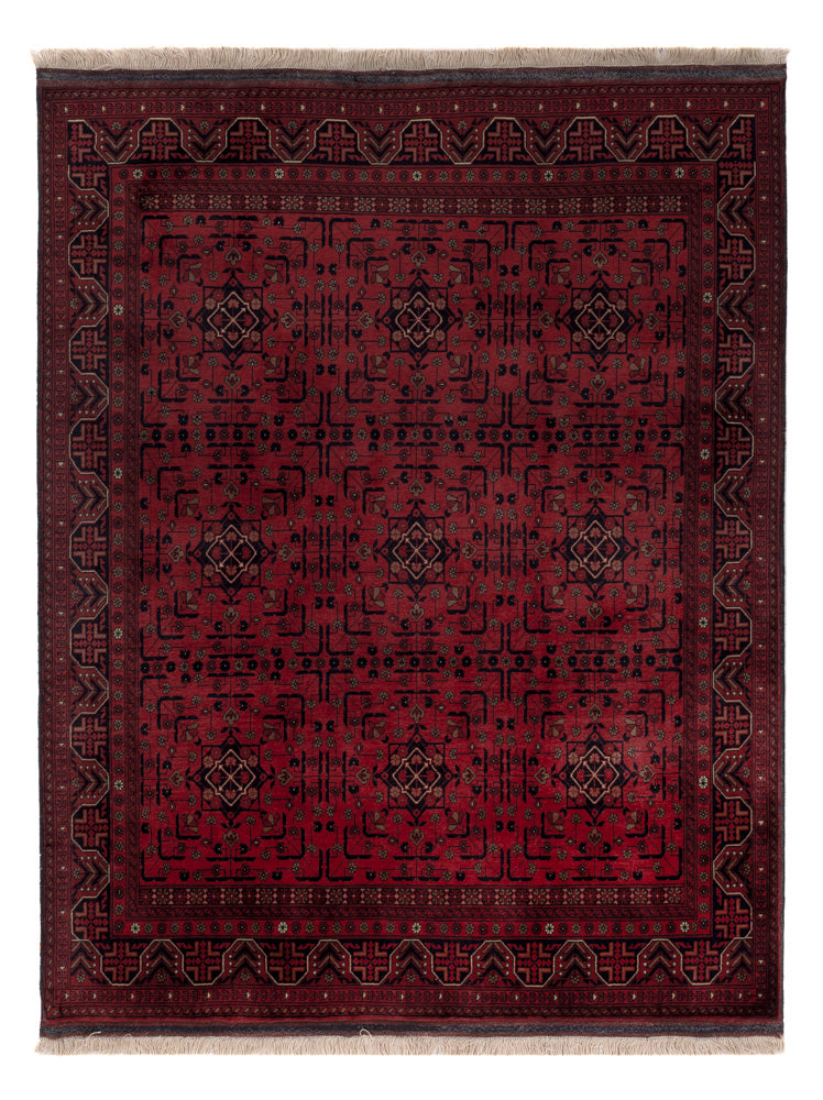 Afghan Rug - Royal - 191 x 148 cm - red